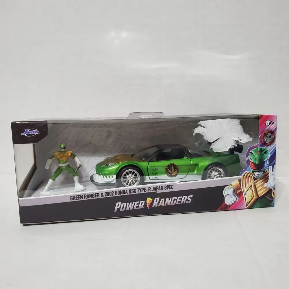 JADA Toys Power Rangers 1:24 Cars Green, Pink & Red Ranger Bundle Lot Of 3 New